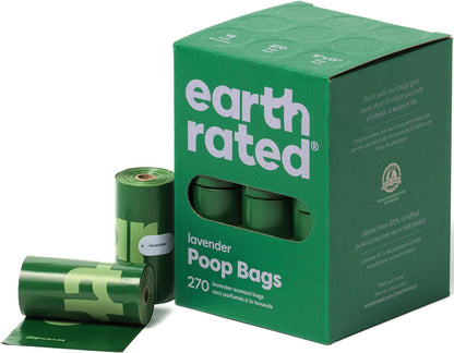 Poop Bags for Dogs, Guaranteed Leak Proof and Extra Thick Waste Bag Refill Rolls, Lavender Scented, 270 Count