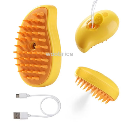 Electric Dog Steamer Brush Grooming 3 in 1 Dog Steam Brush Pet Remove Tangles and Loose Hair for Massage Steamy Cat Supplies