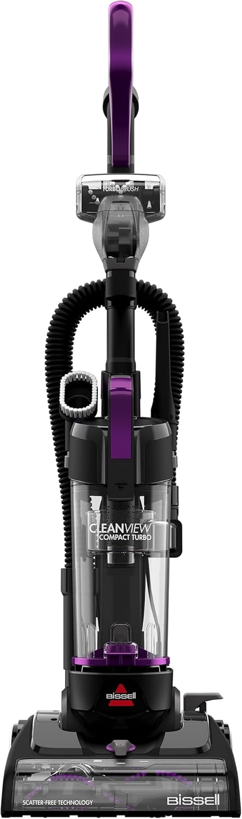 Cleanview Compact Turbo Upright Vacuum with Quick Release Wand, Full Size Power, Compact Size for Apartments & Dorms, 3437F