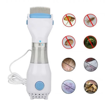 Electric anti Lice Grabber Multifunctional Physical Flea Removal Killer Dog Brush Small Power Comb for Pet Dog Cat Accessories