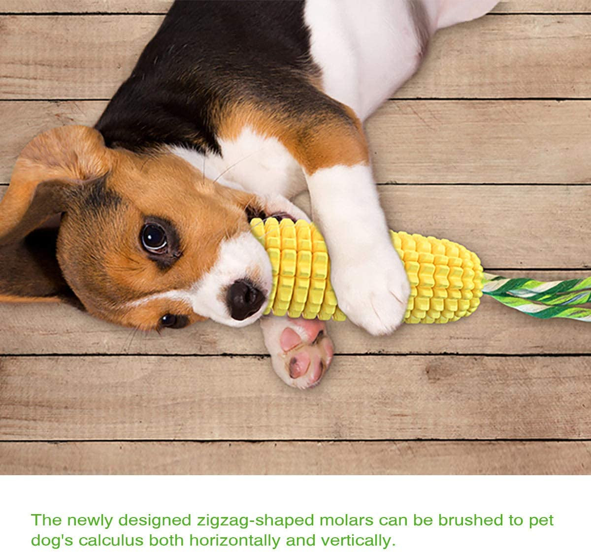 Dog Chew Toys for Aggressive Chewers, Indestructible Tough Durable Squeaky Interactive Dog Toys, Puppy Teeth Chew Corn Stick Toy for Small Meduium Large Breed